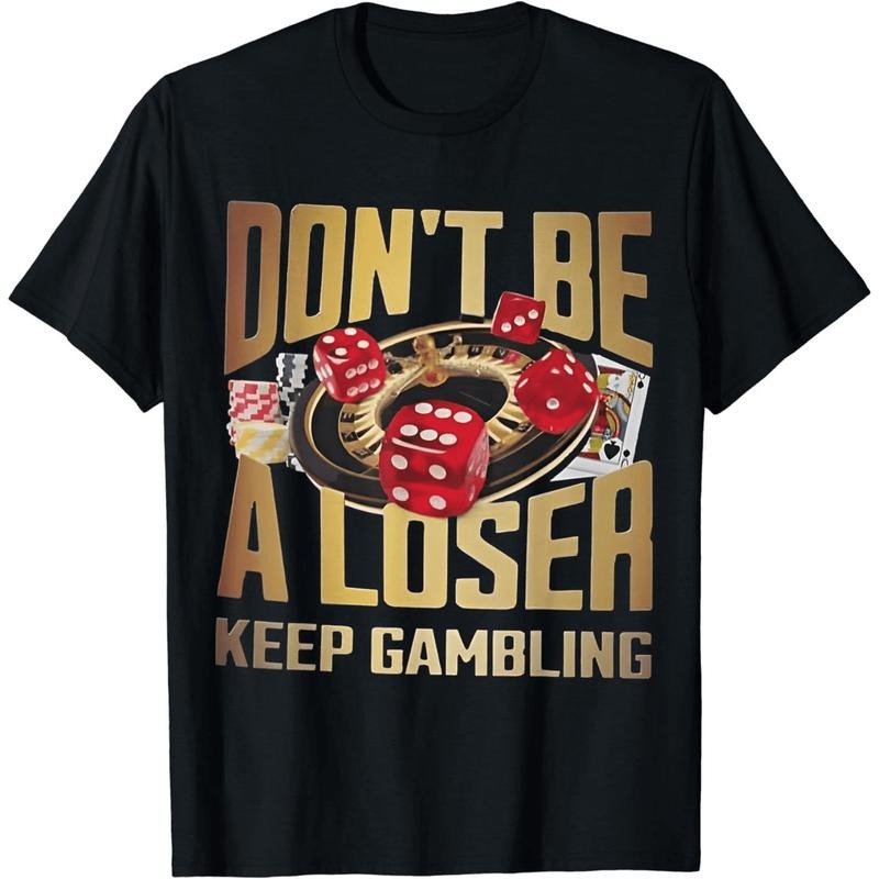 [100% Cotton] Bold Gambling Dice And Cards Design Keep Playing T-Shirt For Risk Takers Hoodie, Sweatshirt | HypeDripTees.com