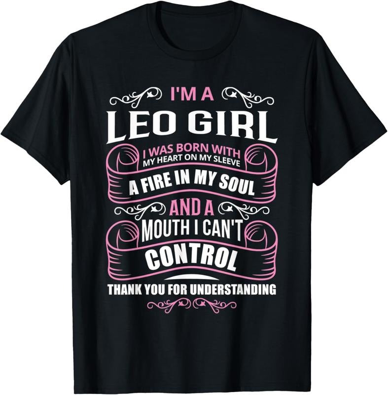 [100% Cotton] Bold Leo Girl With Fire Soul And Sassy Mouth T-Shirt For Zodiac Lovers Hoodie, Sweatshirt | HypeDripTees.com