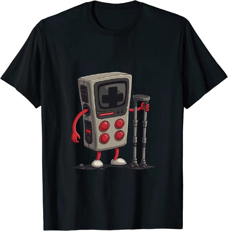 [100% Cotton] Chic Gaming Console Using Mobility Aid T - Shirt Hoodie, Sweatshirt | HypeDripTees.com