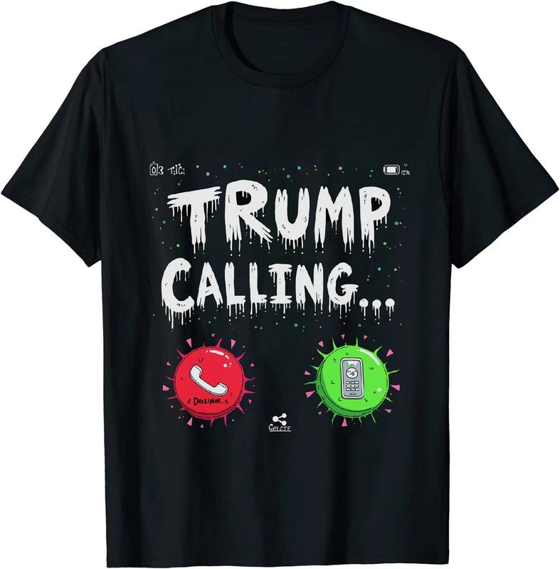 [100% Cotton] Chic Trump Calling T - Shirt With Call Decision Buttons Hoodie, Sweatshirt | HypeDripTees.com