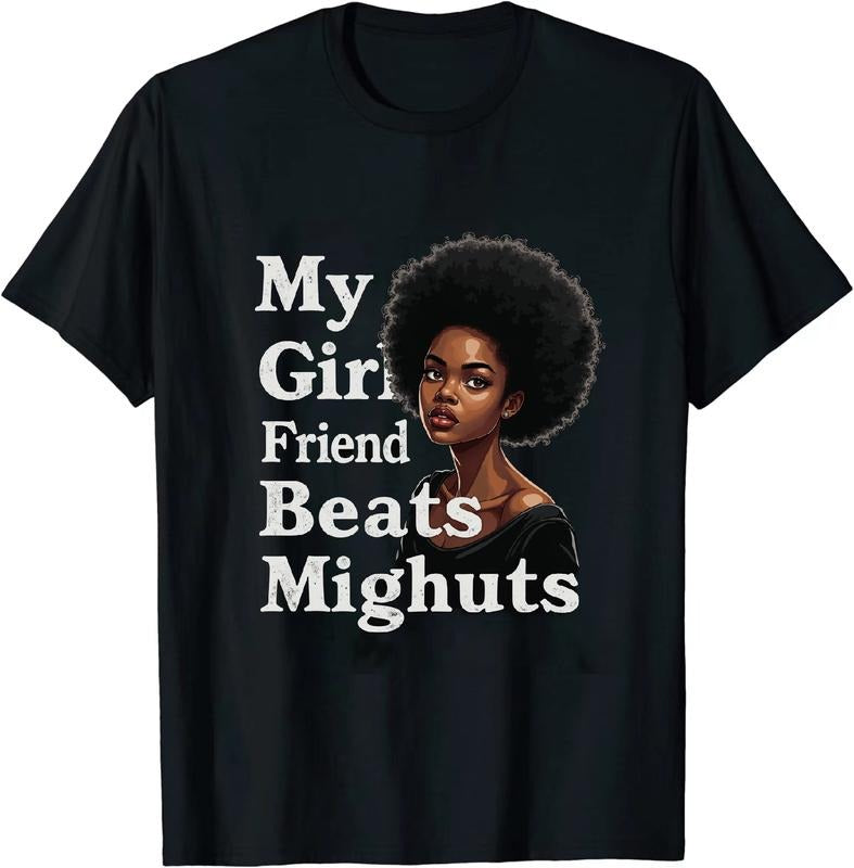 [100% Cotton] Chuckle Provoking My Girlfriend Beats Me Cotton T Shirt Hoodie, Sweatshirt | HypeDripTees.com