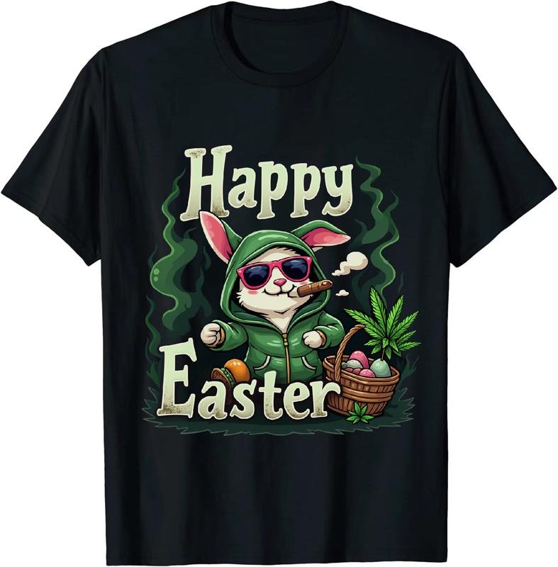 [100% Cotton] Cool Mega 420 Easter T - Shirt Happy 420 Hoodie, Sweatshirt | HypeDripTees.com