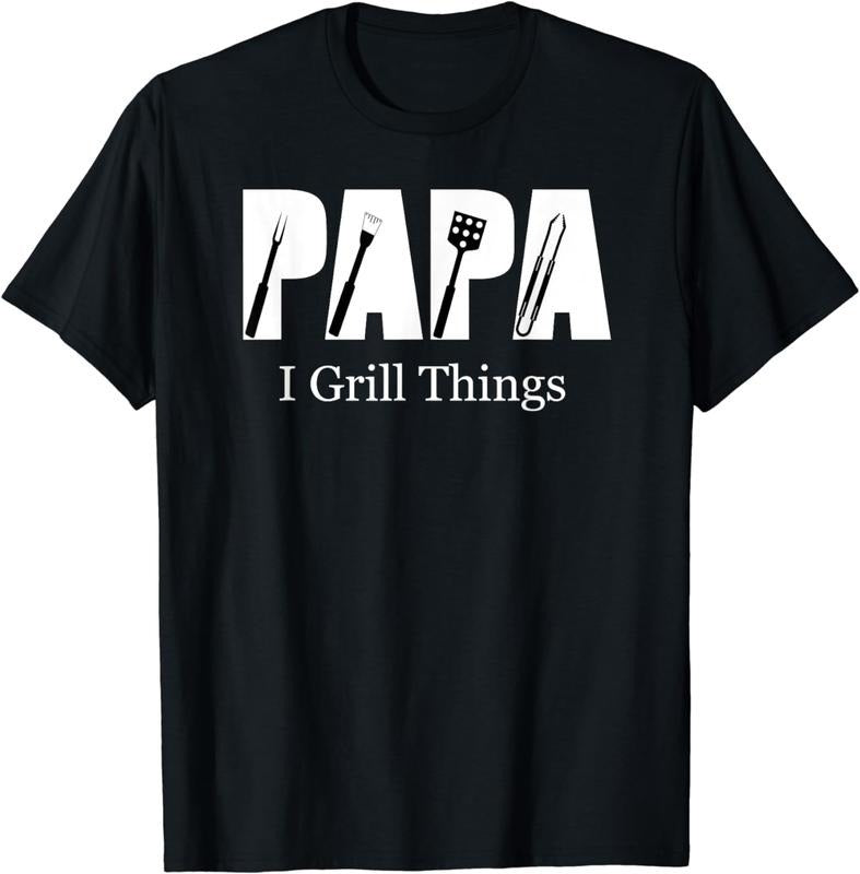 [100% Cotton] Cool Papa Grill Master With Fork Spatula Tongs T-Shirt For BBQ Lovers Hoodie, Sweatshirt | HypeDripTees.com
