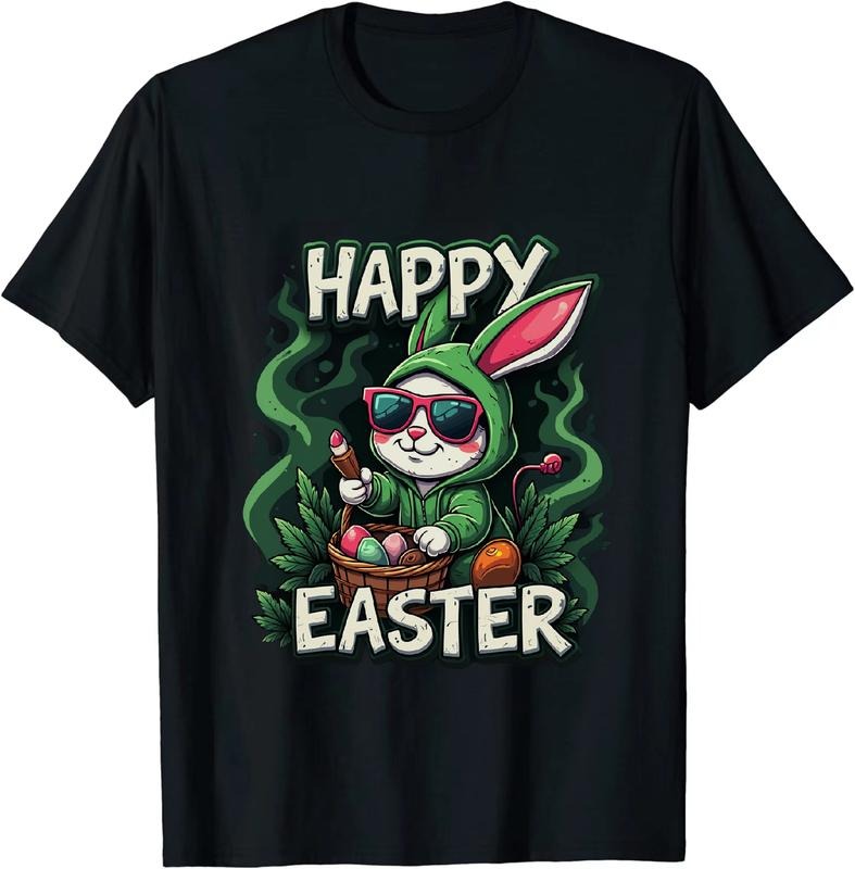[100% Cotton] Cool Sunglasses - Wearing Easter Bunny 420 T - Shirt Hoodie, Sweatshirt | HypeDripTees.com