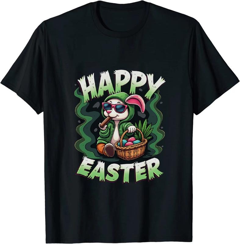 [100% Cotton] Cool Ultra Easter Bunny 420 T - Shirt Happy 420 Hoodie, Sweatshirt | HypeDripTees.com