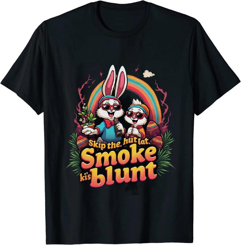 [100% Cotton] Corporate Titan Easter 4 20 25 T - Shirt With Bunny Duck And Egg Motifs Hoodie, Sweatshirt | HypeDripTees.com