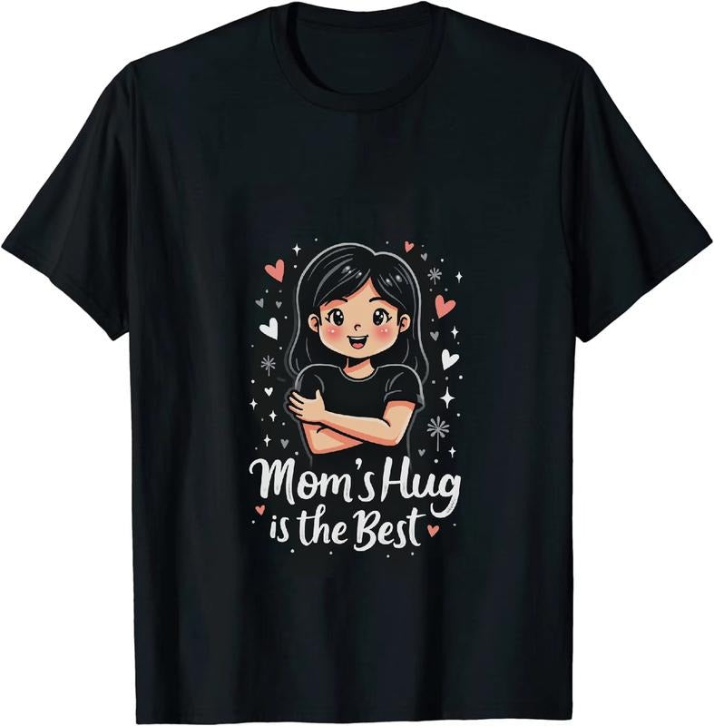 [100% Cotton] Cute Girl Hugging Heart Mom Love Best T-Shirt Design Hoodie, Sweatshirt | HypeDripTees.com