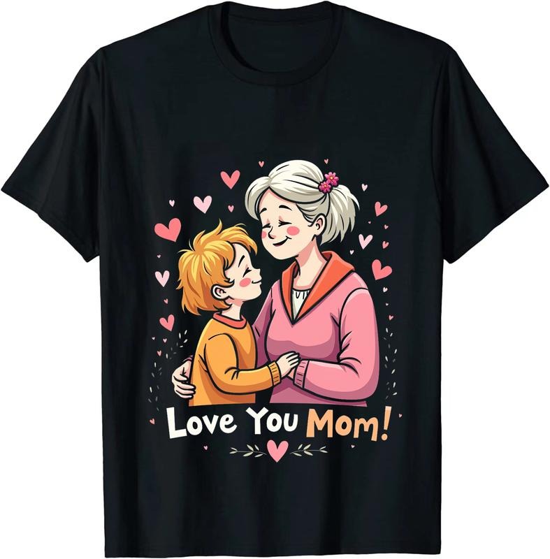 [100% Cotton] Cute Grandma And Child Love You Mom Heartwarming T-Shirt Hoodie, Sweatshirt | HypeDripTees.com