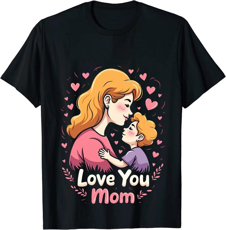 [100% Cotton] Cute Mom And Child Love Heart Design T-Shirt Hoodie, Sweatshirt | HypeDripTees.com