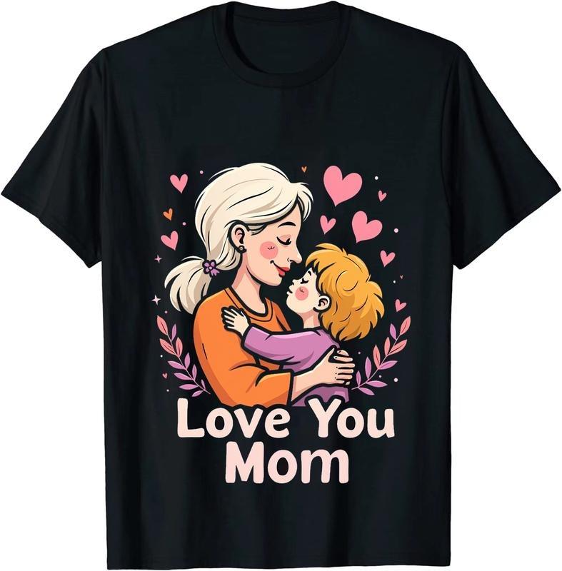 [100% Cotton] Cute Mom And Child Love Heart Hug T-Shirt For Family Hoodie, Sweatshirt | HypeDripTees.com