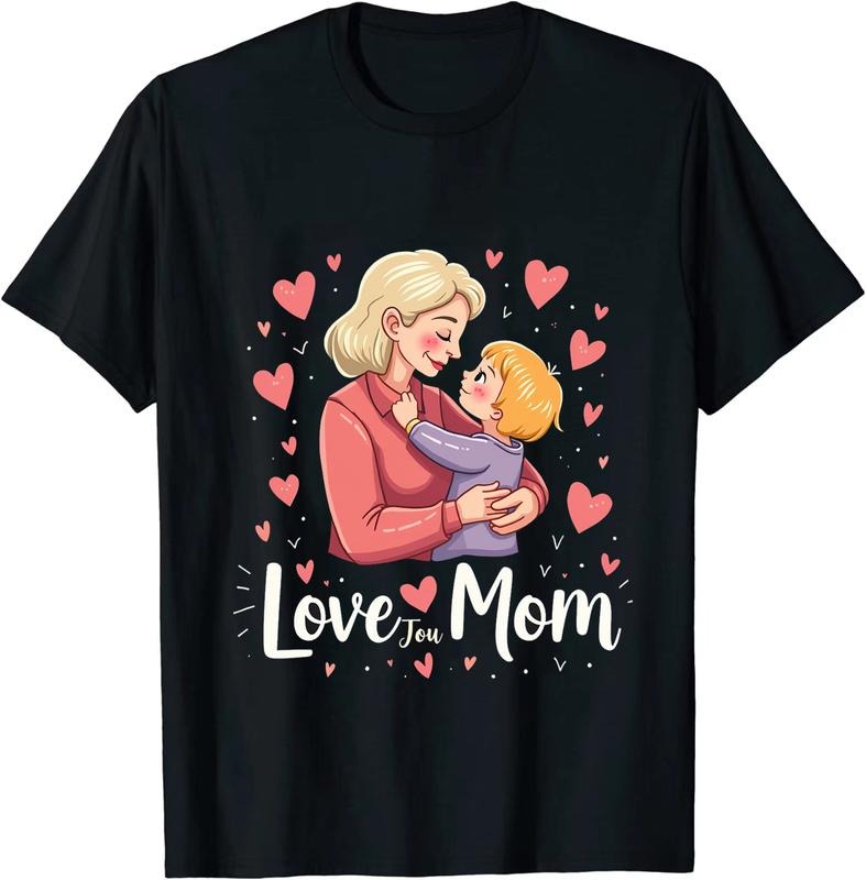 [100% Cotton] Cute Mom And Child Love Heartwarming Family T-Shirt Hoodie, Sweatshirt | HypeDripTees.com