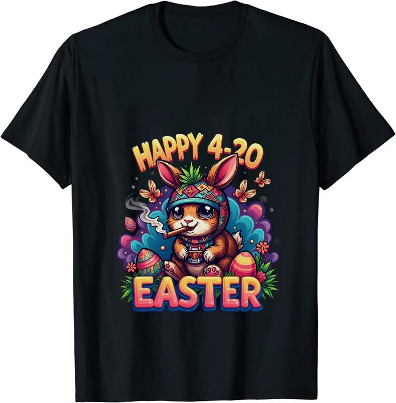 [100% Cotton] Dapper Happy 4 - 20 Easter T - Shirt With Bunny And Decor Hoodie, Sweatshirt | HypeDripTees.com