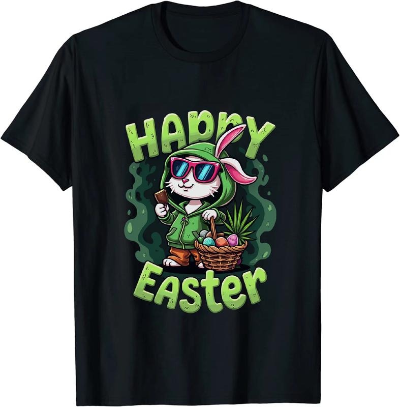 [100% Cotton] Dope AF Easter Bunny 420 T - Shirt Look Hoodie, Sweatshirt | HypeDripTees.com