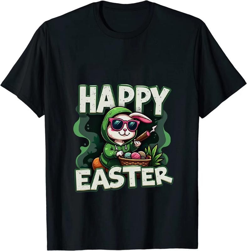 [100% Cotton] Dope Easter Bunny 420 T - Shirt With Cross Detail Hoodie, Sweatshirt | HypeDripTees.com