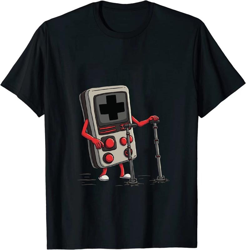 [100% Cotton] Edgy Injured Gaming Console T - Shirt With Red Arms And Legs Hoodie, Sweatshirt | HypeDripTees.com