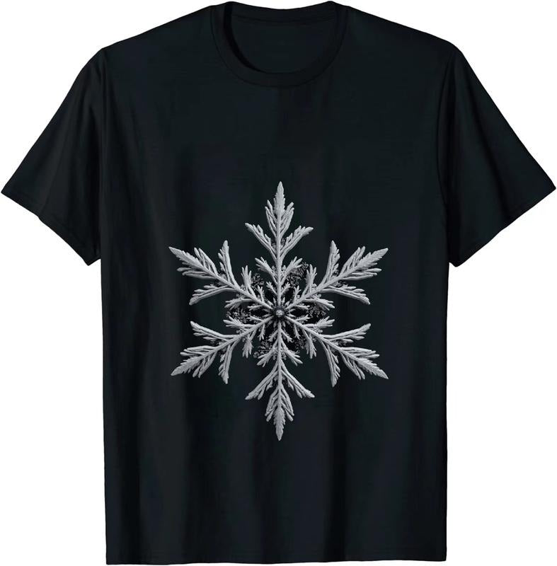 [100% Cotton] Elegant Snowflake Winter Wonderland Detailed Design T-Shirt Hoodie, Sweatshirt | HypeDripTees.com