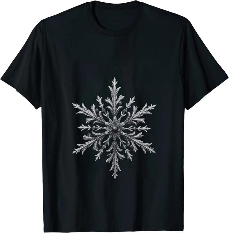[100% Cotton] Elegant Snowflake Winter Wonderland Hand Drawn Art T-Shirt Hoodie, Sweatshirt | HypeDripTees.com
