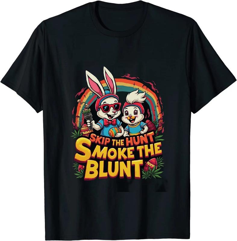 [100% Cotton] Entertainment Titan Easter 4 20 25 T - Shirt With Bunny Duck And Greenery Hoodie, Sweatshirt | HypeDripTees.com