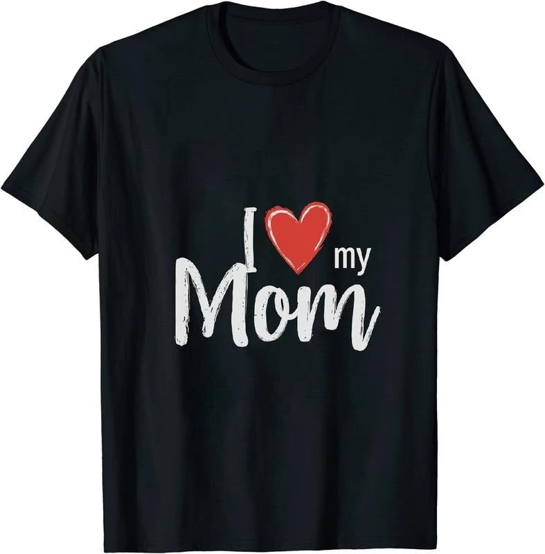 [100% Cotton] Faithful Mom - Affection T - Shirt I Love My Mom for Family