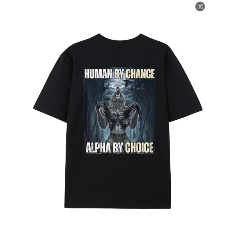 [100% Cotton] Fierce Werewolf Alpha T-Shirt In Dark Forest Battle Scene . Hoodie, Sweatshirt | HypeDripTees.com