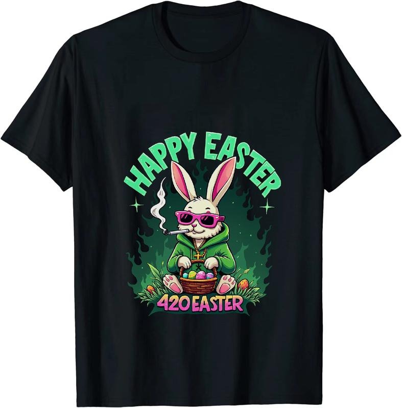[100% Cotton] Film Director Dynamo Happy 4 - 20 Easter Bunny T - Shirt With Egg Motifs Hoodie, Sweatshirt | HypeDripTees.com