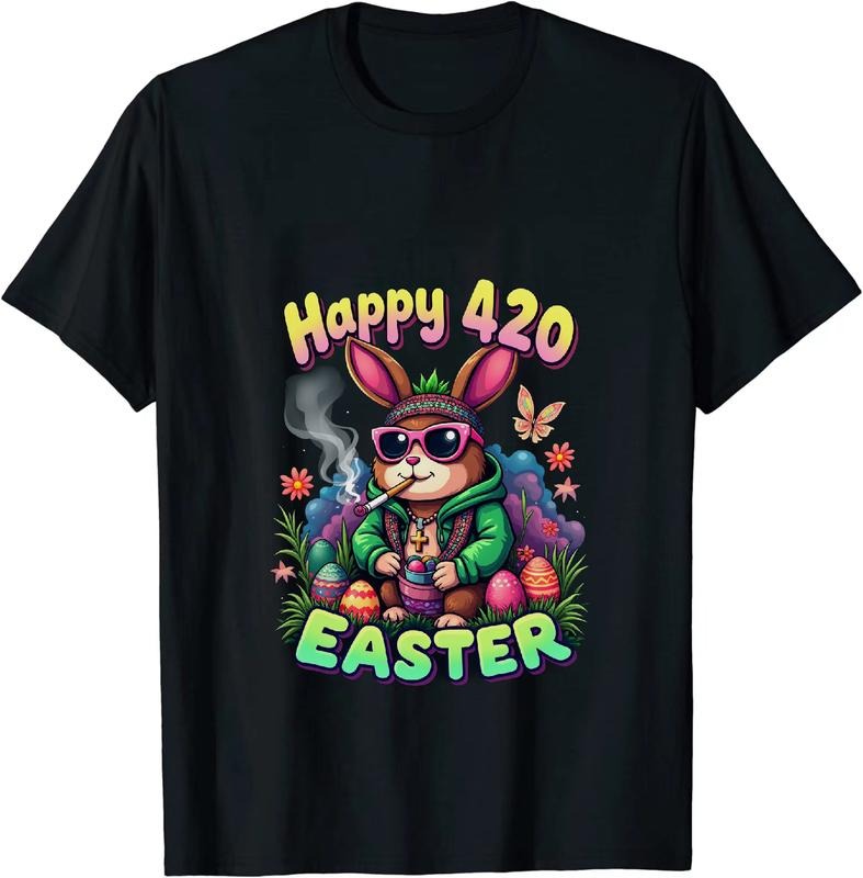 [100% Cotton] Financier Happy 4 - 20 Easter Bunny T - Shirt With Holiday Vibes Hoodie, Sweatshirt | HypeDripTees.com