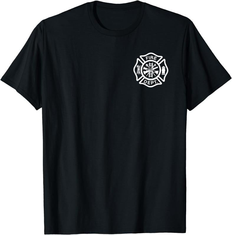 [100% Cotton] Fire Department Logo Uniform Fireman Symbol Firefighter Gear T-Shirt Hoodie, Sweatshirt | HypeDripTees.com