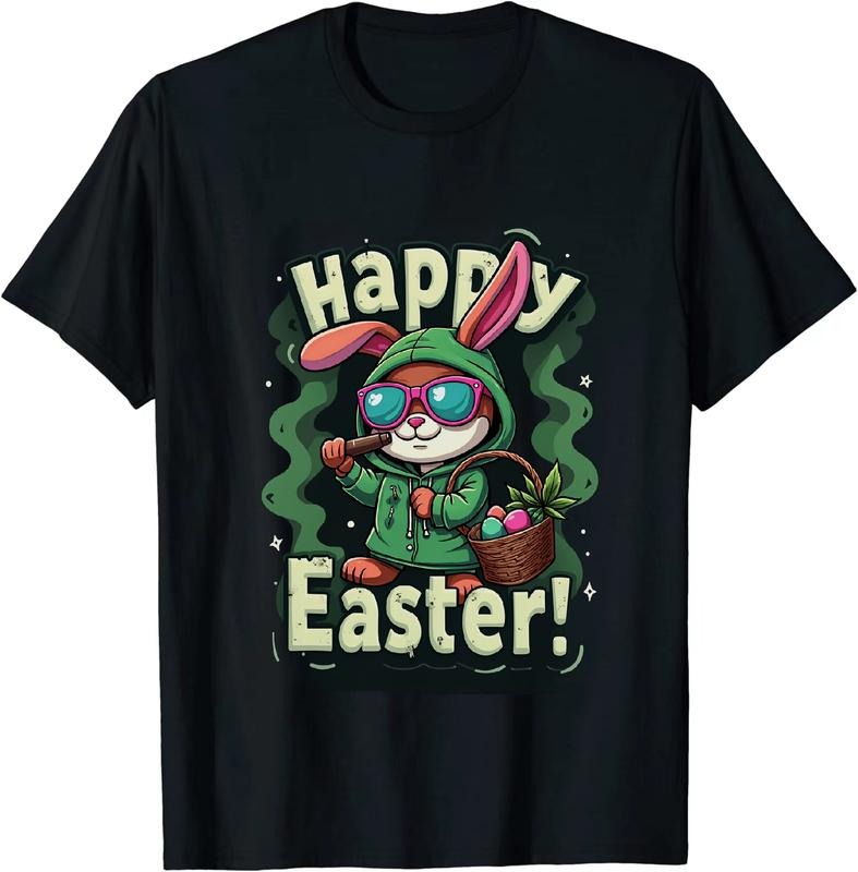 [100% Cotton] Fire Ultra Easter Bunny 420 T - Shirt Green Shade Hoodie, Sweatshirt | HypeDripTees.com