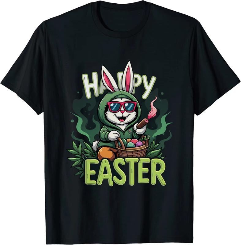 [100% Cotton] Fresh As Fk Easter Bunny 420 T - Shirt Smoke Effect Hoodie, Sweatshirt | HypeDripTees.com