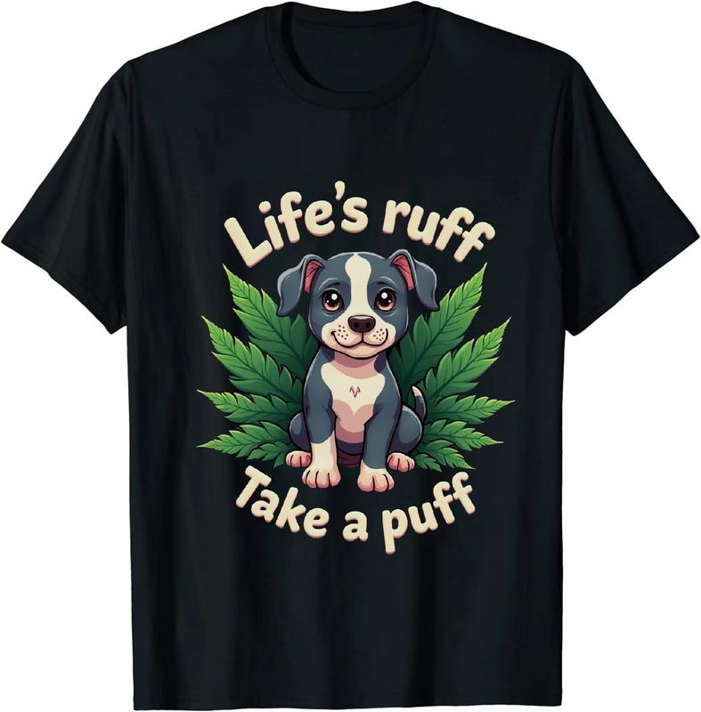 [100% Cotton] Glamorous Life's Puff Take a Puff T - Shirt with Greenery Hoodie, Sweatshirt | HypeDripTees.com