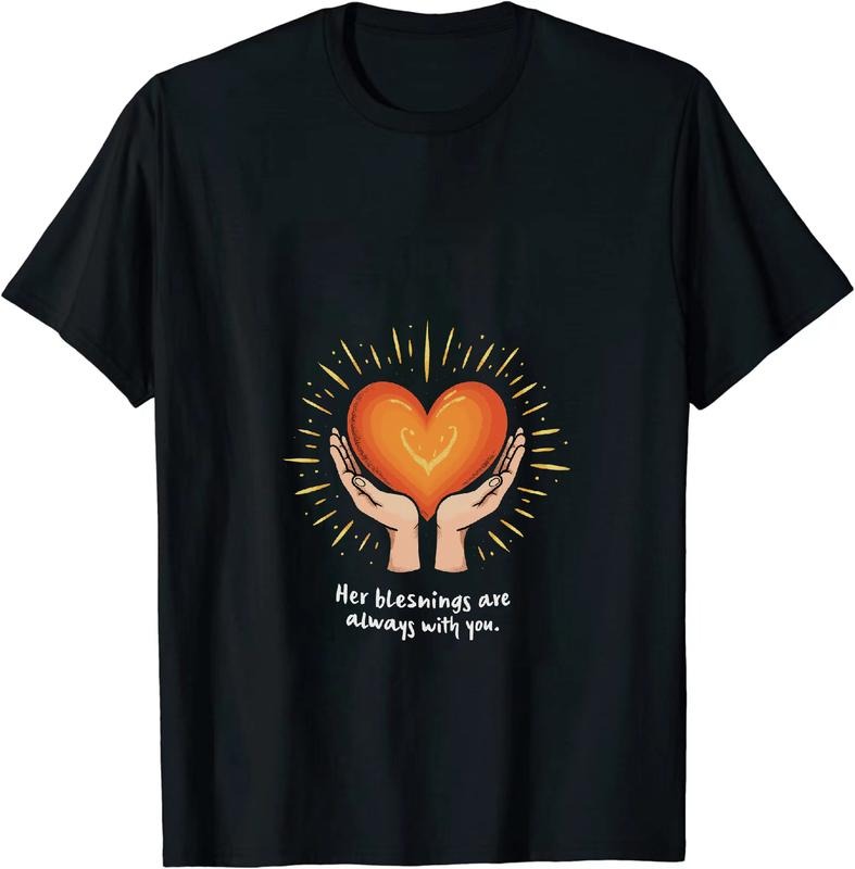 [100% Cotton] Glowing Heart Hands Blessing Love Positive Vibes T-Shirt Hoodie, Sweatshirt | HypeDripTees.com