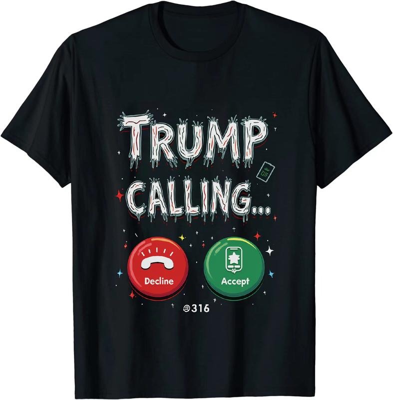 [100% Cotton] Graceful Trump Calling T - Shirt With Button Options Hoodie, Sweatshirt | HypeDripTees.com