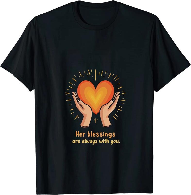 [100% Cotton] Hands Holding Heart Her Blessings Are Always With You T-Shirt Hoodie, Sweatshirt | HypeDripTees.com