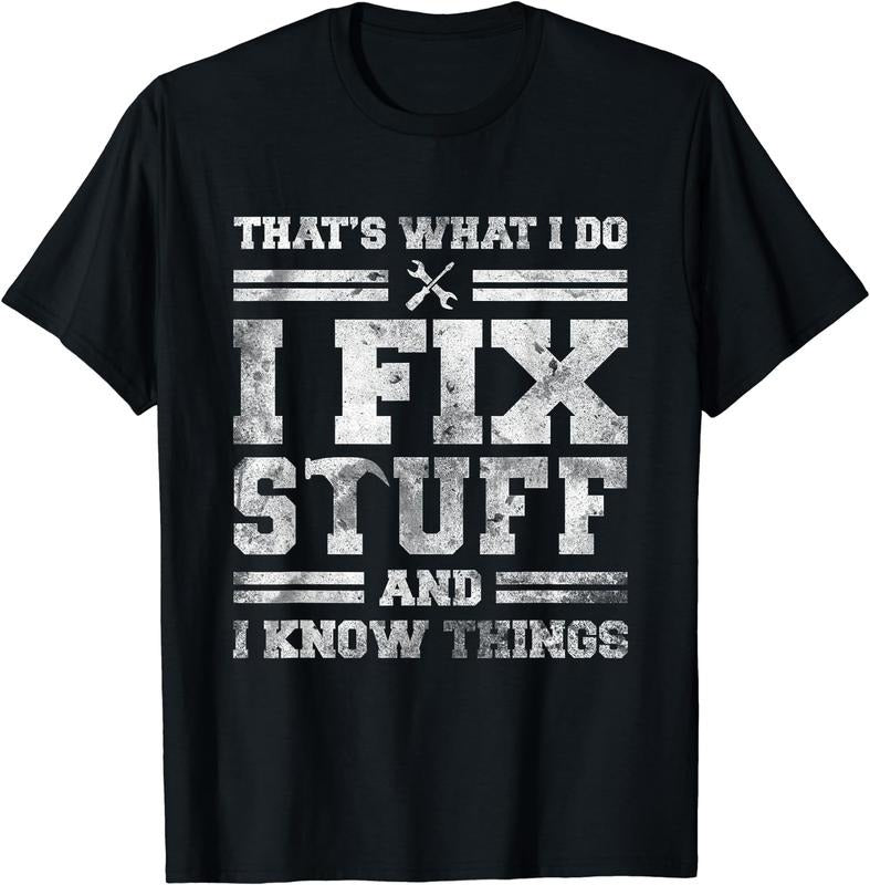 [100% Cotton] Handyman Fix It Know It All Tool Expert T-Shirt Hoodie, Sweatshirt | HypeDripTees.com