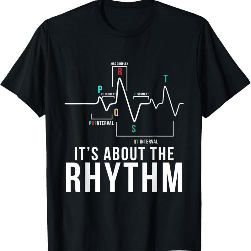 [100% Cotton] Heartbeat Rhythm ECG Wave Graphic Design T-Shirt For Music Lovers Hoodie, Sweatshirt | HypeDripTees.com