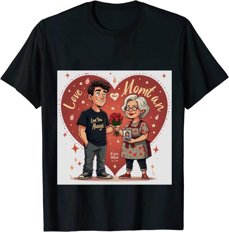 [100% Cotton] Heartwarming Love Story Between Young Man And Grandma With Roses T-Shirt Hoodie, Sweatshirt | HypeDripTees.com