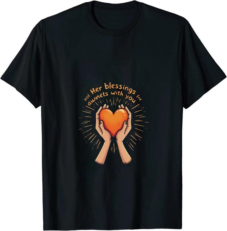 [100% Cotton] Her Blessings Are Around You Heart Hands Love T-Shirt Hoodie, Sweatshirt | HypeDripTees.com