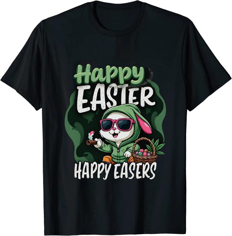 [100% Cotton] Hip Green Hoodie Easter Bunny 420 T - Shirt Sweatshirt | HypeDripTees.com