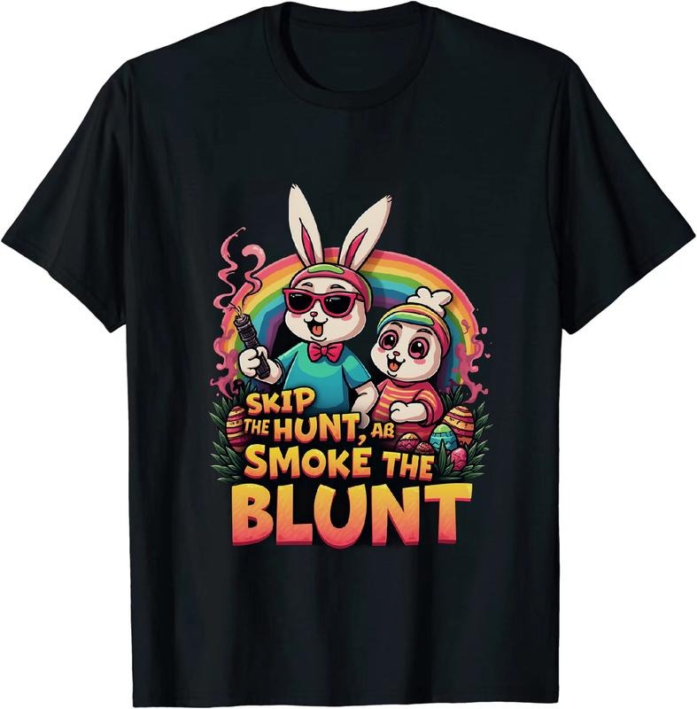 [100% Cotton] Hollywood Heavyweight Easter 4 20 25 Bunny T