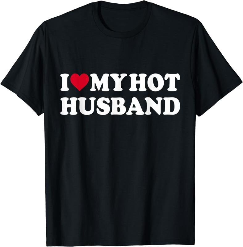 [100% Cotton] I Love My Hot Handsome Husband Cute Couple T-Shirt Hoodie, Sweatshirt | HypeDripTees.com