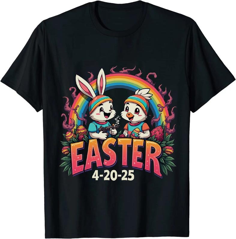 [100% Cotton] Imperial Easter 4 20 25 Bunny Duck T - Shirt With Smoke Hoodie, Sweatshirt | HypeDripTees.com