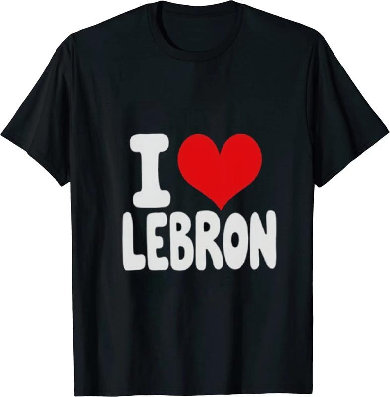 [100% Cotton] Intense Tribute T - Shirt I Heart Lebron for NBA