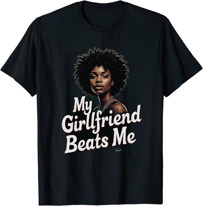[100% Cotton] Jesting My Girlfriend Beats Me Unisex T Shirt Hoodie, Sweatshirt | HypeDripTees.com