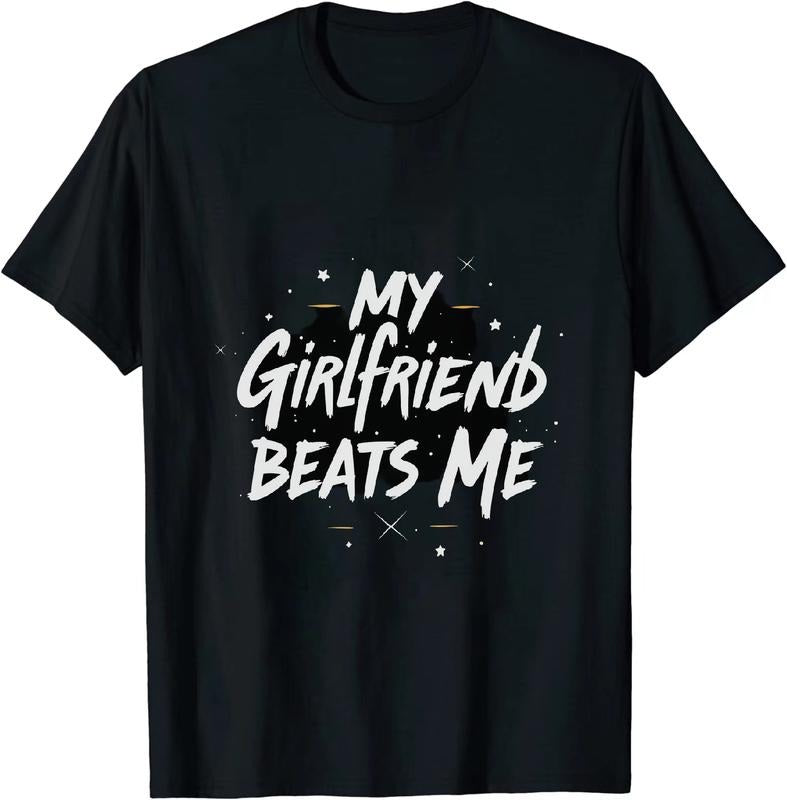 [100% Cotton] Jolly Love T - Shirt My Girlfriend Beats Me for Love - Humor Fashion Hoodie, Sweatshirt | HypeDripTees.com