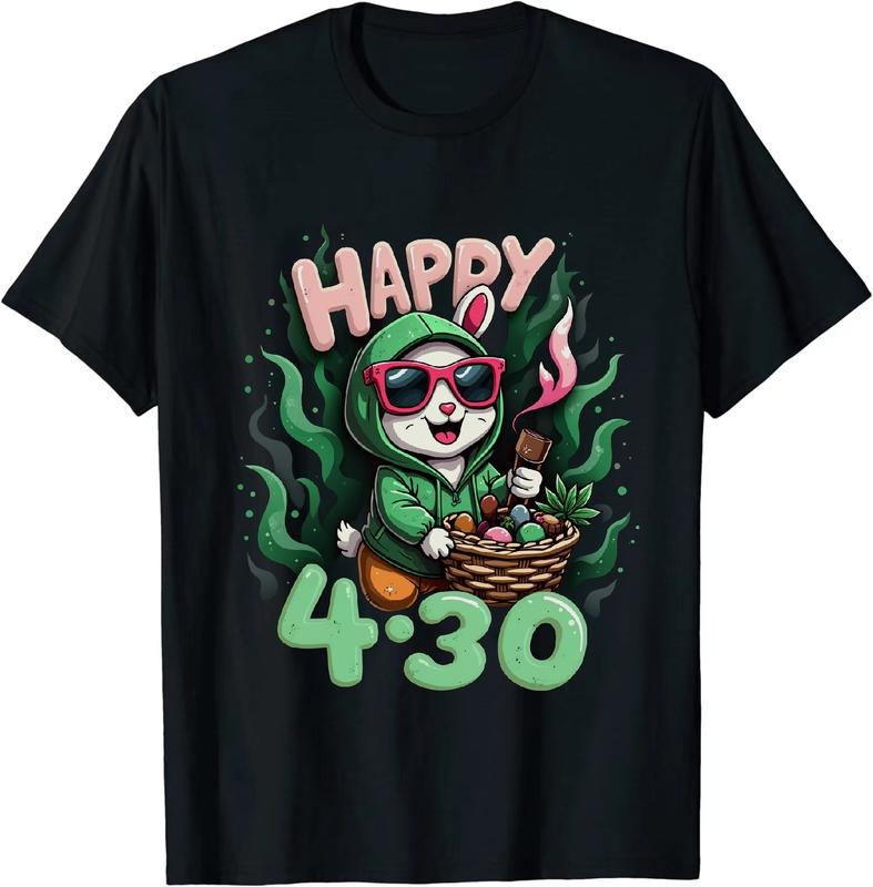 [100% Cotton] Lit As Hell Easter Bunny 420 T - Shirt Bunny Look Hoodie, Sweatshirt | HypeDripTees.com