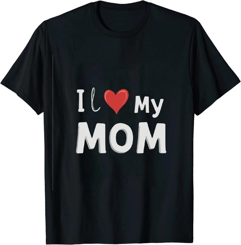 [100% Cotton] Loyal - Compassionate Mom - Loving T - Shirt I Love My Mom for Family