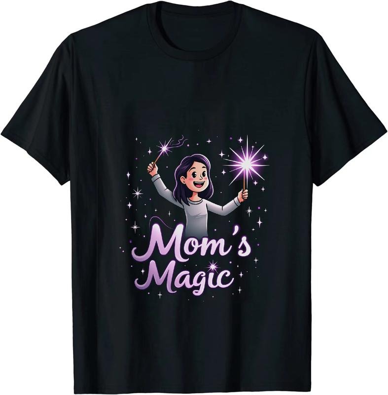 [100% Cotton] Magical Mom Sparkle Wand Fun Kids T-Shirt Hoodie, Sweatshirt | HypeDripTees.com