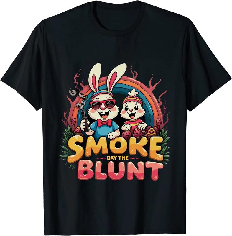 [100% Cotton] Magnate Easter 4 20 25 T - Shirt With Bunny Duck And Smoke Hoodie, Sweatshirt | HypeDripTees.com
