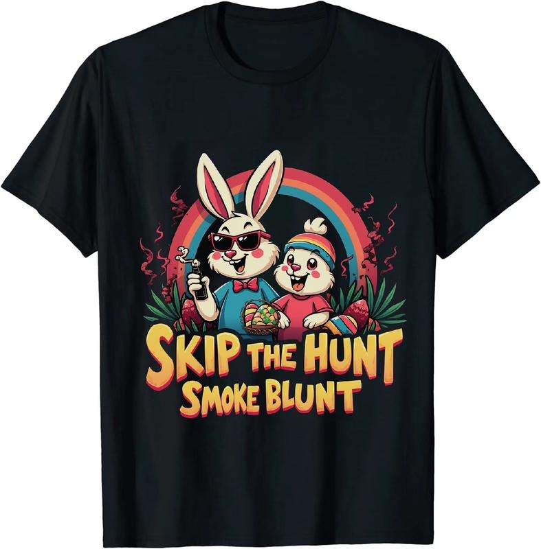[100% Cotton] Media Mogul Easter 4 20 25 Bunny Duck T - Shirt With Smoke Hoodie, Sweatshirt | HypeDripTees.com