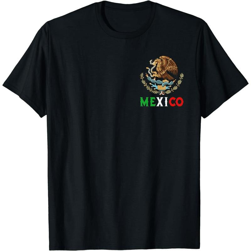 [100% Cotton] Mexican Eagle Emblem National Pride T-Shirt With Bold Mexico Lettering Hoodie, Sweatshirt | HypeDripTees.com